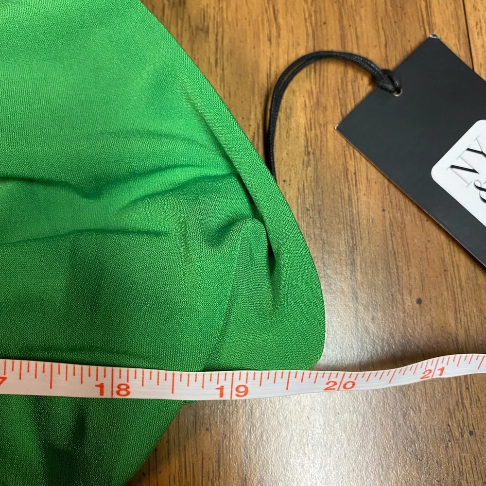 NWT Gabrielle Union NY & Co Green Halter Midi Dress Sz XL - Picture 6 of 8